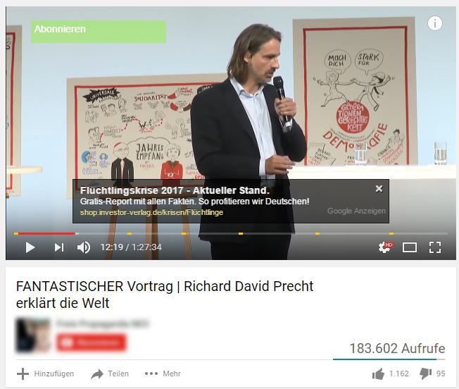 Screenshot eines Precht-Videos